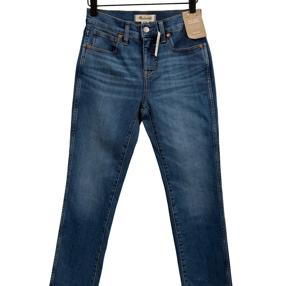 Madewell Women's Mid-Rise Stovepipe Jeans - Blue